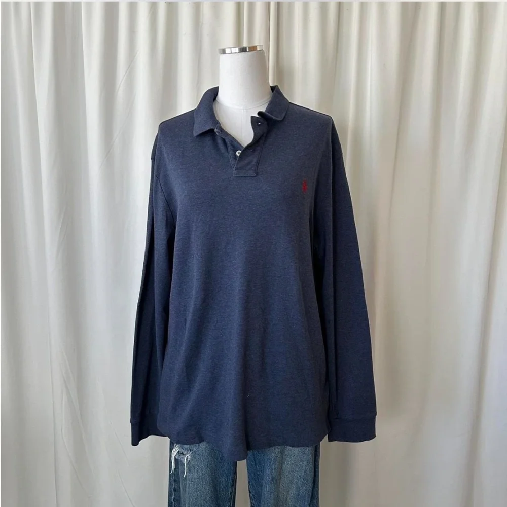 Vintage Y2K POLO Ralph Lauren Classic fit long sleeve polo shirt - Picture 2 of 8